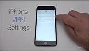 How to setup an iPhone VPN connection