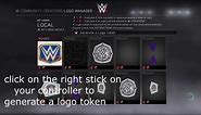 WWE 2K17 How to Upload Custom Logos
