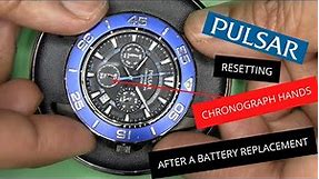 Resetting Pulsar VD53-X045 Quartz Chronograph Hands - A QUICK HOW-TO