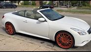 RIDING AROUND IN MY 2012 INFINITI G37 CONVERTIBLE ON ROSE GOLD 22'' RUCCI RIMS