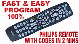 Setup and Program Philips Universal Remote Control by Direct Codes Entry