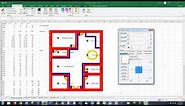 3 Ways to Draw and Create a Floorplan In EXCEL like CAD with Examples!