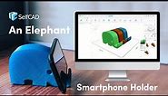 DIY How To Make an Elephant 3D Printed Smartphone Holder. It is easier than you think!