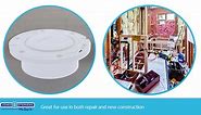 JONES STEPHENS 3 in. x 3 in. PVC Plastic 2-Finger Push-In Water Closet (Toilet) Flange for 3 in. Cast Iron or Sch. 40 DWV Pipe C47-33P