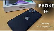 iPhone 14(Midnight) Unboxing | Setup & First Impression | Case & Screen Protector | Switching to iOS