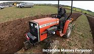 1981 Massey Ferguson 1010 AWD-4 0.9 Litre 3-Cyl Diesel Mini Tractor (19HP) with BMB President Plough