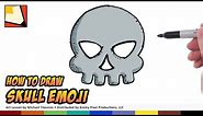 How to Draw Emojis - Skull Emoji - Step by Step for Beginners | BP