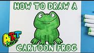 How to Draw a CARTOON FROG!!!