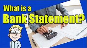 What is a Bank Statement? How to Read | Money Instructor