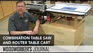 Benchtop Tool Cart Overview - Table Saw and Router Table Cart