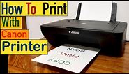 How to Print with Canon Printer ?