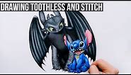 Drawing Toothless and Stitch