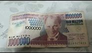 مليون ليرة تركية ١٩٧٠ //// Turkish old #shorts banknote 1000000 lira 1970