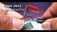 AUDIO AMPLIFIER TDA2822 Test