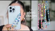 how to make *trendy pinterest* diy phone charms!