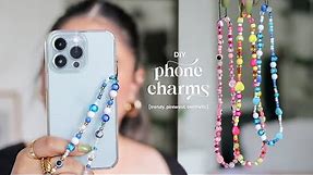 how to make *trendy pinterest* diy phone charms!