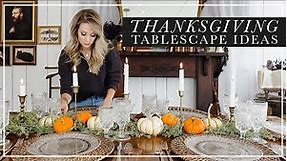 Simple Thanksgiving Tablescape Ideas // Fall Decor 2022
