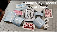 How To Make Vinyl Decal Stickers at Home With Your Silhouette Cameo -- In Depth Tutorial