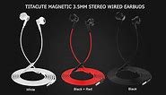 TITACUTE Magnetic 3.5mm Jack Wired Earbuds in-Ear Headphones