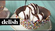 How To Make Sprinkle Ice Cream Bowls | Delish