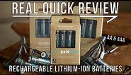 paleblue Lithium USB Rechargeable AA & AAA Battery: Real Quick Review