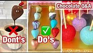 TIPS FOR PERFECT DIPPED CHOCOLATE COVERED STRAWBERRIES | How to make Glitter Strawberries and Apples