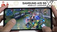 Samsung Galaxy A15 5G Mobile Legends Gaming test MLBB | Dimensity 6100+, 90Hz Display