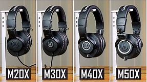 Which Studio Headphones Should You Buy? - Audio Technica ATH-M20X, M30X, M40X & M50X Review