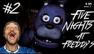 Five Nights At Freddy's - Walkthrough [2] NIGHT TWO!? IMPOSSIBRU!