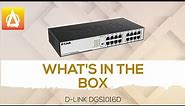 What's in the box: D-LINK 16 port Gigabit Switch DSG-1016D