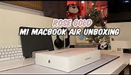 Unboxing my NEW M1 MacBook Air (Rose Gold)