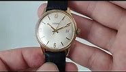 1974 Garrard men's automatic vintage 9k gold watch with Shell Oil inscription