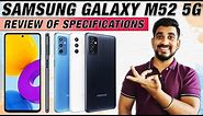 Samsung Galaxy M52 5G Review of Specifications