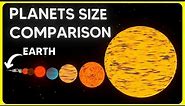 PLANETS SIZE COMPARISON 2023 | 3D REAL SCALE
