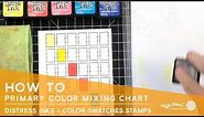 Color Mixing Chart with Distress Inks - Channin