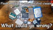 Flash modding a 4th gen iPod | There weren't any issues at all