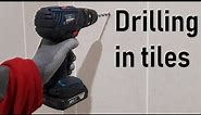How to drill in ceramic tiles