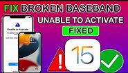 🔥 Fix Unable to Activate iPhone/iPad iOS 15 No Checkra1n | Broken Baseband Untethered Bypass iOS 15