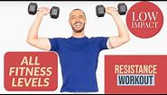 Upper body resistance workout for ALL LEVELS