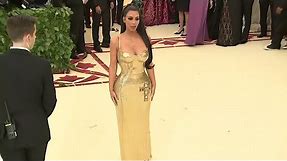 Kim Kardashian goes gold at Met Gala