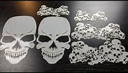 Wicked Airbrush skull Stencil Templates | How To Use Airbrushing Stencils