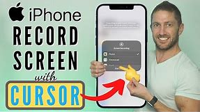 How to do iPhone Screen Record with MOUSE CURSOR (Easier than the Assistive Touch Method!)