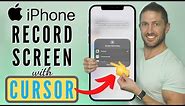 How to do iPhone Screen Record with MOUSE CURSOR (Easier than the Assistive Touch Method!)