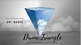 EXAMPLE OF DIVINE TRIANGLE WITH A PERSON'S NAME. Evolving spiritually Numerology.