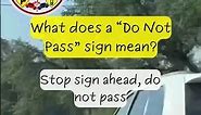 No Overtaking Zone: Understanding the 'Do Not Pass' Sign 🚫🚗 #TexasDLShorts