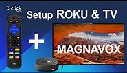 Magnavox TV & Roku box: control with 1-clicktech remote