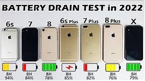 iPhone 6s vs iPhone 7 vs iPhone 8 vs 6s Plus vs 7 Plus vs 8 Plus vs iPhone X Battery DRAIN Test 2022