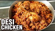 Desi Chicken Recipe - How To Make Dry Chicken Gravy - Indian Style Chicken Recipe - Smita Deo