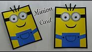 DIY Minion Card/Cute Minion Boy Card/Minion Crafts for Kids/Minion Card Ideas for Kids