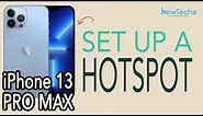 iPhone 13 Pro Max - How to set up a WiFi Hotspot!